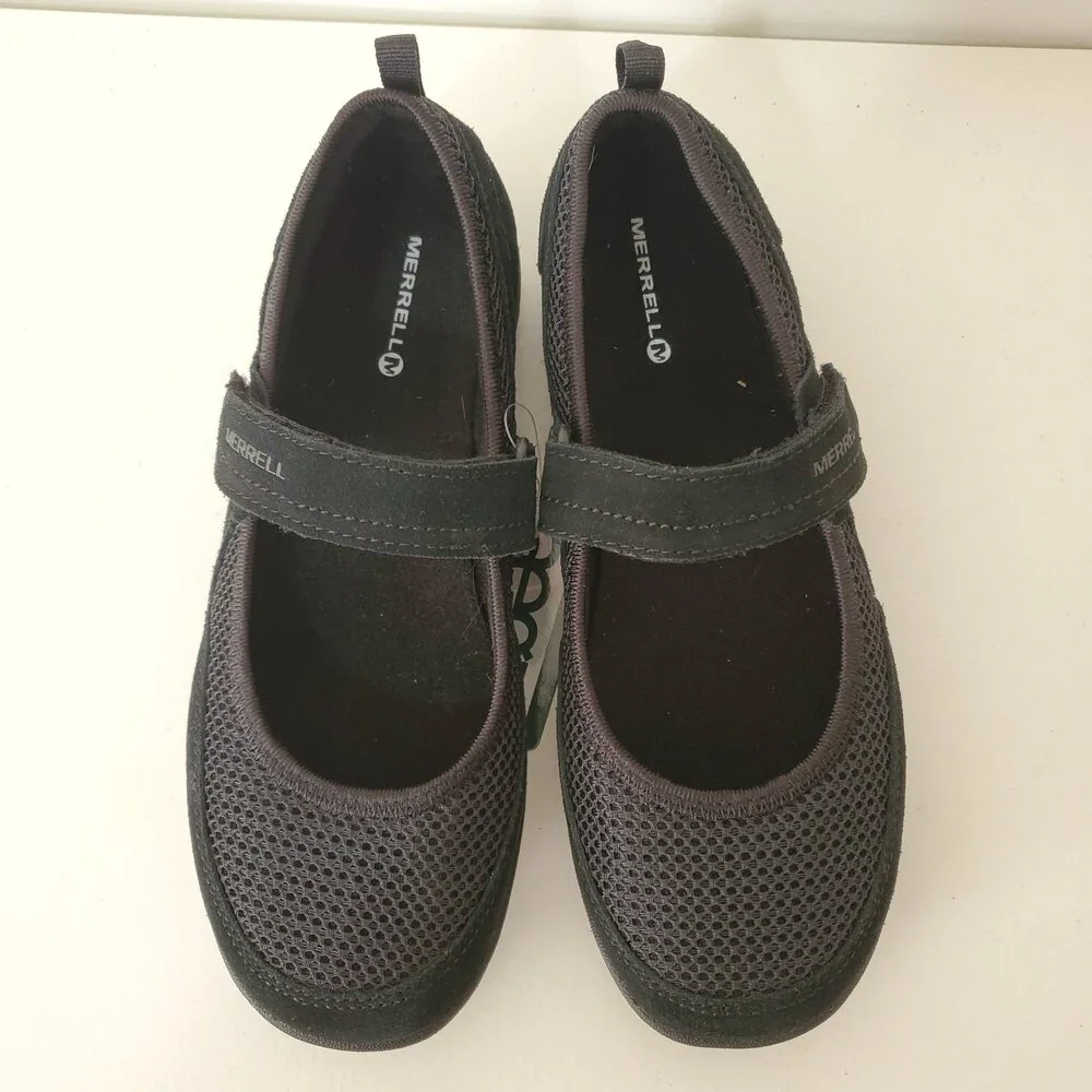 Merrell Mesh Mimosa Breeze Mary Jane MJ Women's Girls Black 5.5 Breathable - Picture 9 of 11